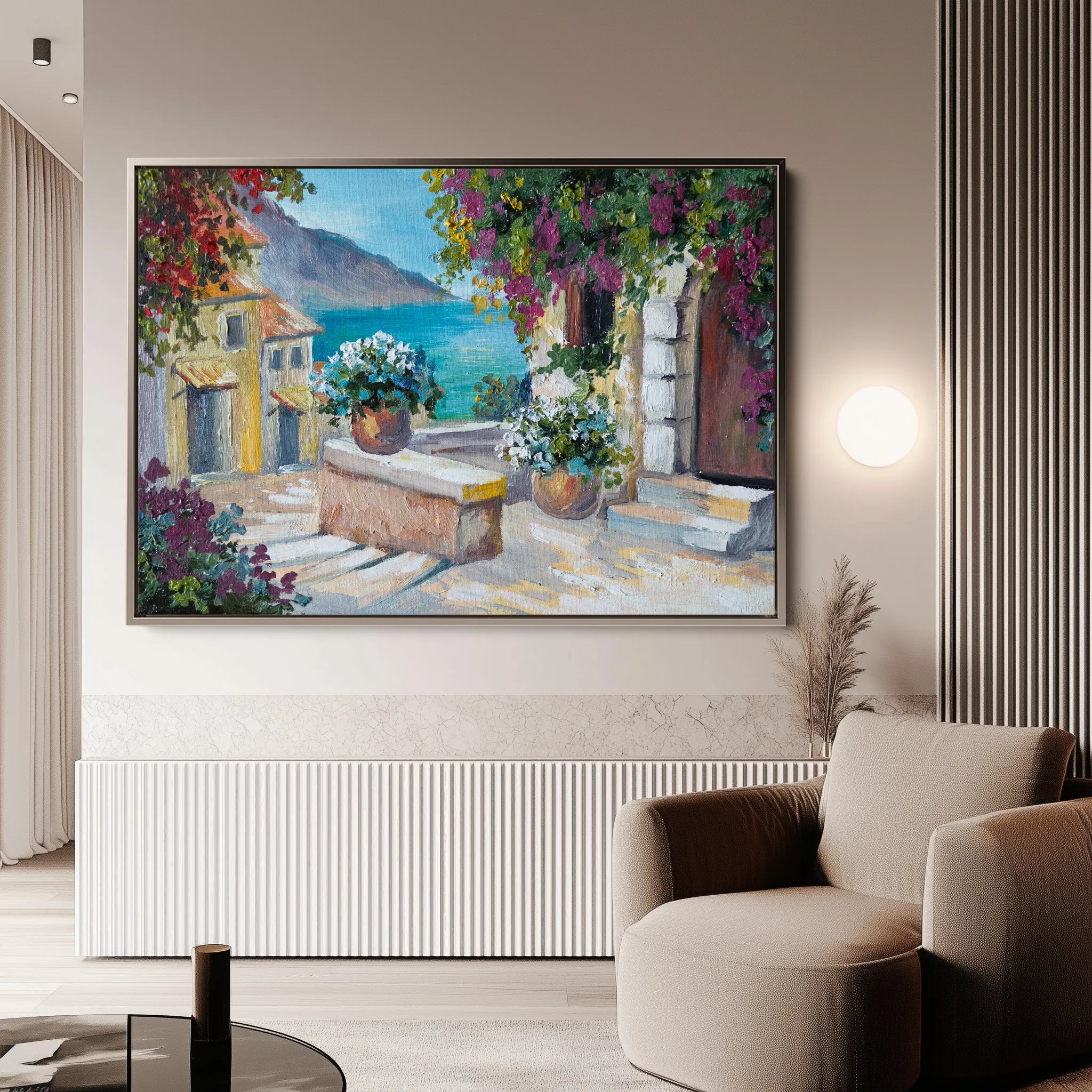 Landscape 137 Canvas Art 60 x 40 cm / Black