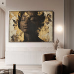 Portrait 137 Canvas Art 60 x 40 cm / Black