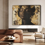 Portrait 137 Canvas Art 60 x 40 cm / Black