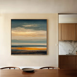 Abstract 1370 Canvas Art 60 x 60 cm / Black