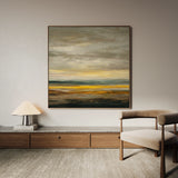 Abstract 1371 Canvas Art 60 x 60 cm / Black