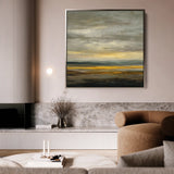 Abstract 1371 Canvas Art 60 x 60 cm / Black