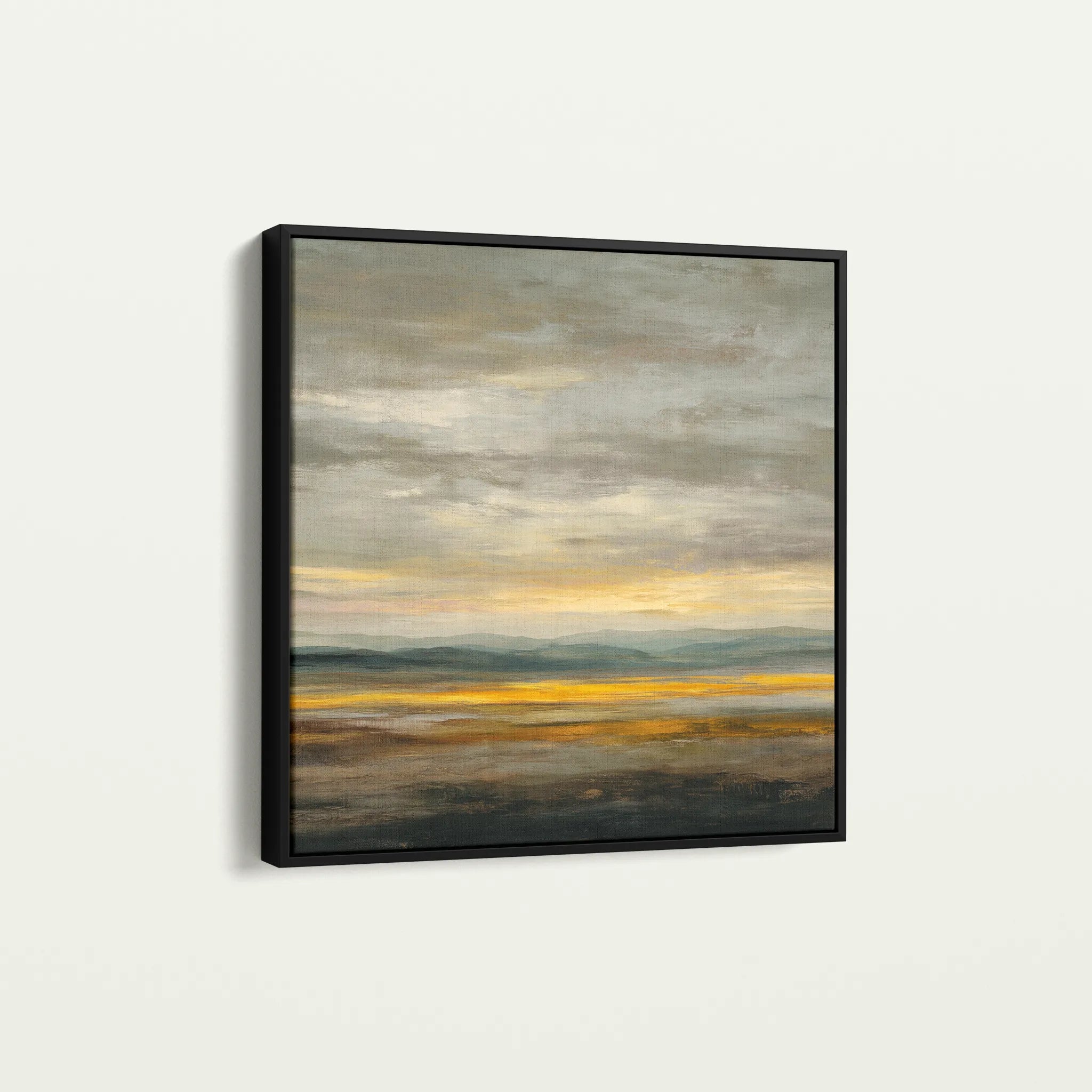Abstract 1371 Canvas Art 60 x 60 cm / Black