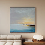 Abstract 1372 Canvas Art 60 x 60 cm / Black