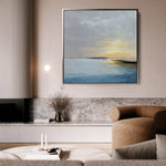 Abstract 1372 Canvas Art 60 x 60 cm / Black