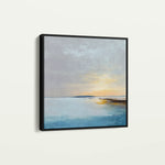 Abstract 1372 Canvas Art 60 x 60 cm / Black