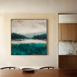 Abstract 1373 Canvas Art 60 x 60 cm / Black