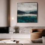 Abstract 1373 Canvas Art 60 x 60 cm / Black