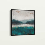 Abstract 1373 Canvas Art 60 x 60 cm / Black