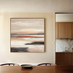 Abstract 1374 Canvas Art 60 x 60 cm / Black