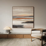 Abstract 1374 Canvas Art 60 x 60 cm / Black