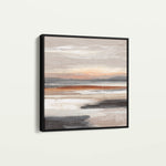 Abstract 1374 Canvas Art 60 x 60 cm / Black