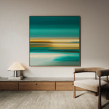 Abstract 1375 Canvas Art 60 x 60 cm / Black