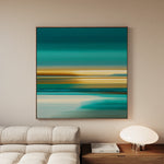 Abstract 1375 Canvas Art 60 x 60 cm / Black