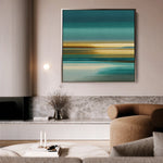 Abstract 1375 Canvas Art 60 x 60 cm / Black