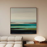 Abstract 1376 Canvas Art 60 x 60 cm / Black