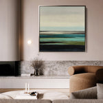 Abstract 1376 Canvas Art 60 x 60 cm / Black
