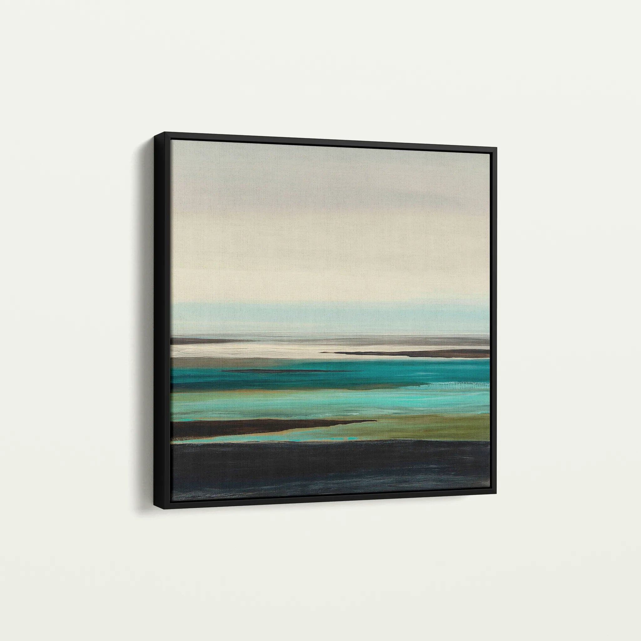 Abstract 1376 Canvas Art 60 x 60 cm / Black