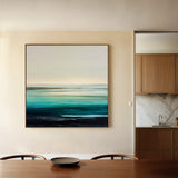 Abstract 1377 Canvas Art 60 x 60 cm / Black