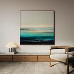 Abstract 1377 Canvas Art 60 x 60 cm / Black