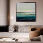 Abstract 1377 Canvas Art 60 x 60 cm / Black