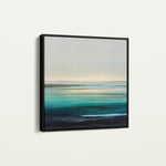 Abstract 1377 Canvas Art 60 x 60 cm / Black