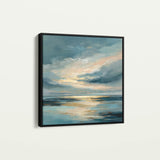 Abstract 1378 Canvas Art 60 x 60 cm / Black