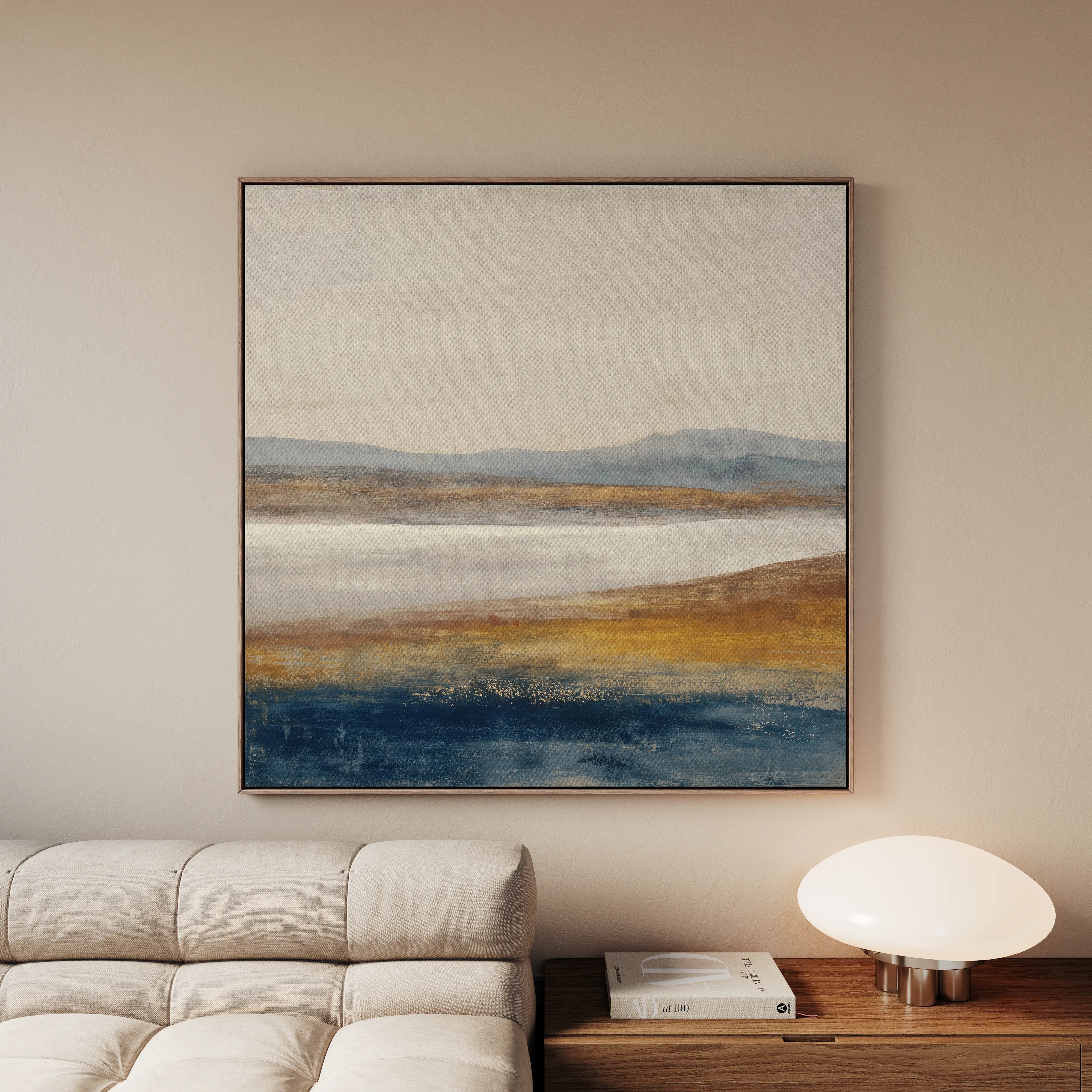 Abstract 1379 Canvas Art 60 x 60 cm / Black
