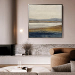 Abstract 1379 Canvas Art 60 x 60 cm / Black