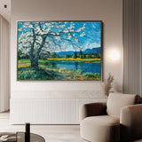 Floral 138 Canvas Art 60 x 40 cm / Black