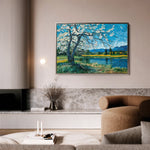Floral 138 Canvas Art 60 x 40 cm / Black
