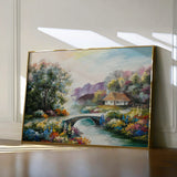 Landscape 138 Canvas Art 60 x 40 cm / Black