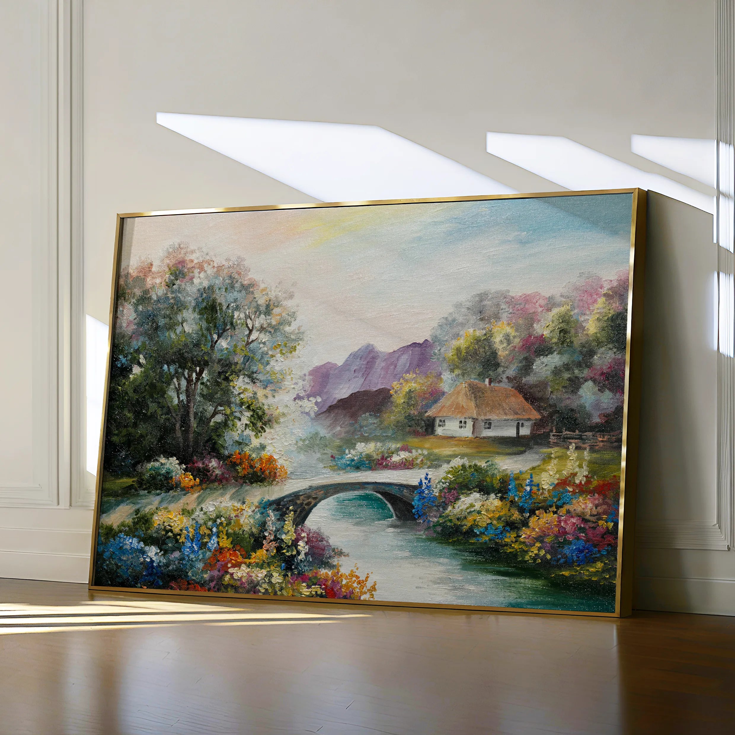 Landscape 138 Canvas Art 60 x 40 cm / Black