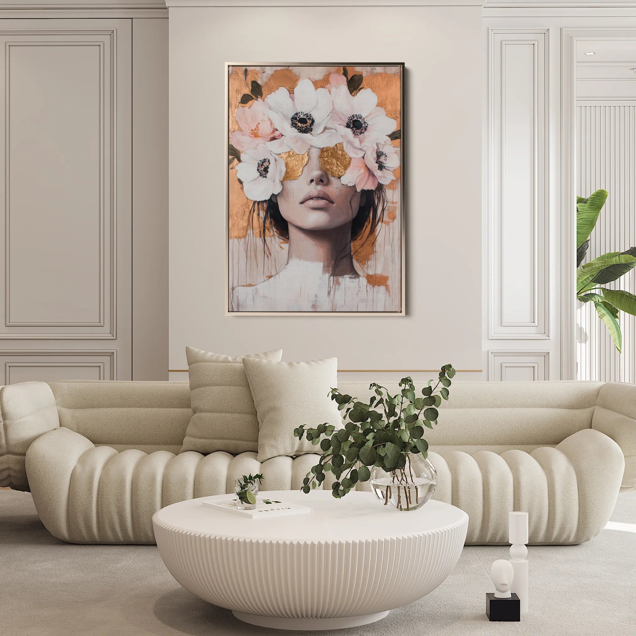 Portrait 138 Canvas Art 60 x 40 cm / Black