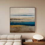 Abstract 1380 Canvas Art 60 x 60 cm / Black