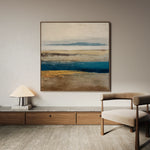 Abstract 1380 Canvas Art 60 x 60 cm / Black