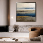 Abstract 1380 Canvas Art 60 x 60 cm / Black