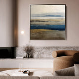 Abstract 1380 Canvas Art 60 x 60 cm / Black