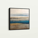 Abstract 1380 Canvas Art 60 x 60 cm / Black