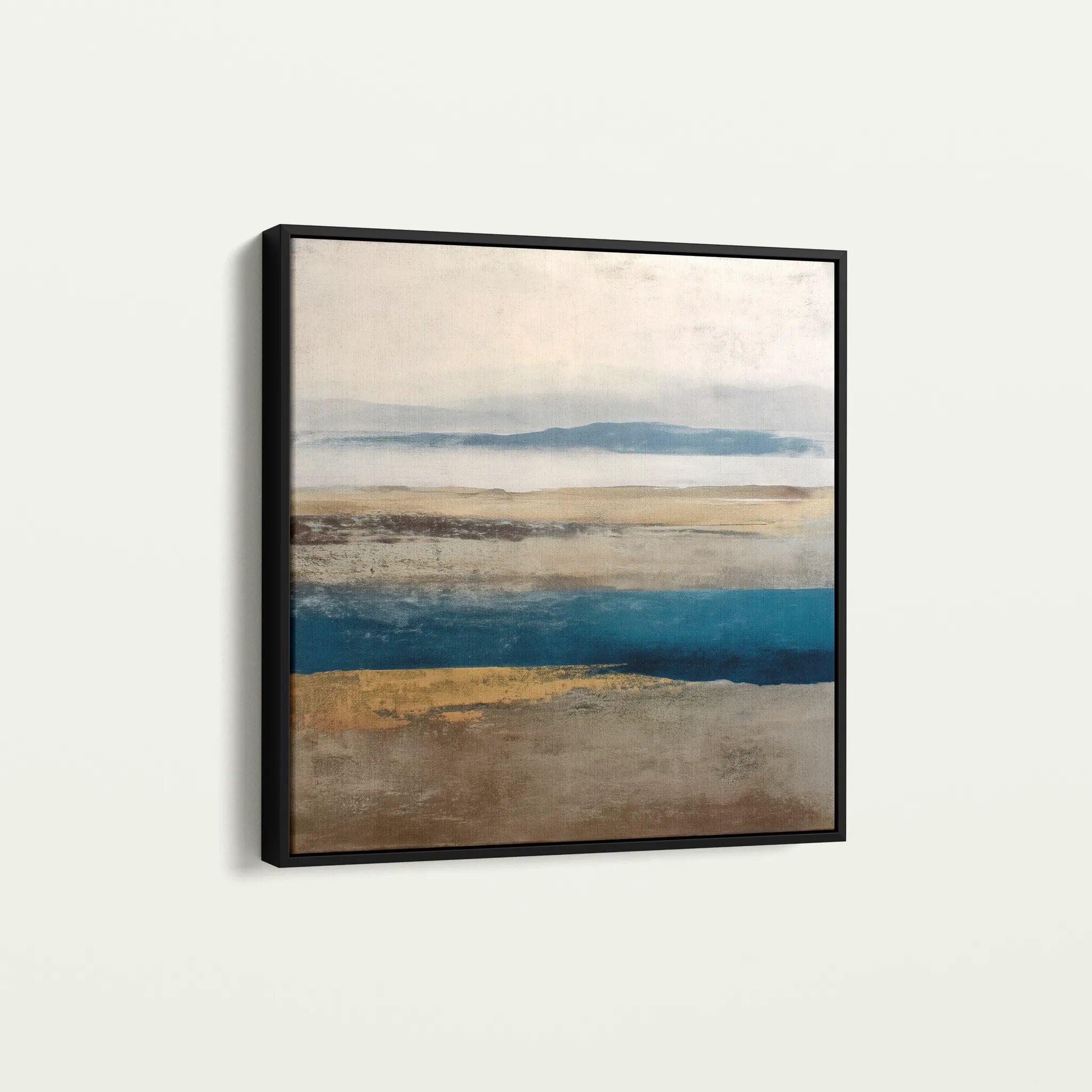 Abstract 1380 Canvas Art 60 x 60 cm / Black