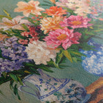 Floral 1380 Canvas Art 60 x 60 cm / Black
