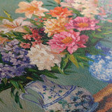 Floral 1380 Canvas Art 60 x 60 cm / Black