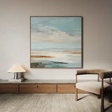 Abstract 1381 Canvas Art 60 x 60 cm / Black