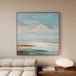 Abstract 1381 Canvas Art 60 x 60 cm / Black