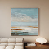 Abstract 1381 Canvas Art 60 x 60 cm / Black