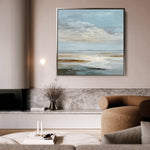 Abstract 1381 Canvas Art 60 x 60 cm / Black