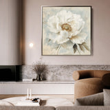 Floral 1381 Canvas Art 60 x 60 cm / Black