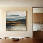 Abstract 1382 Canvas Art 60 x 60 cm / Black
