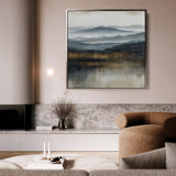 Abstract 1382 Canvas Art 60 x 60 cm / Black