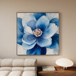 Floral 1382 Canvas Art 60 x 60 cm / Black